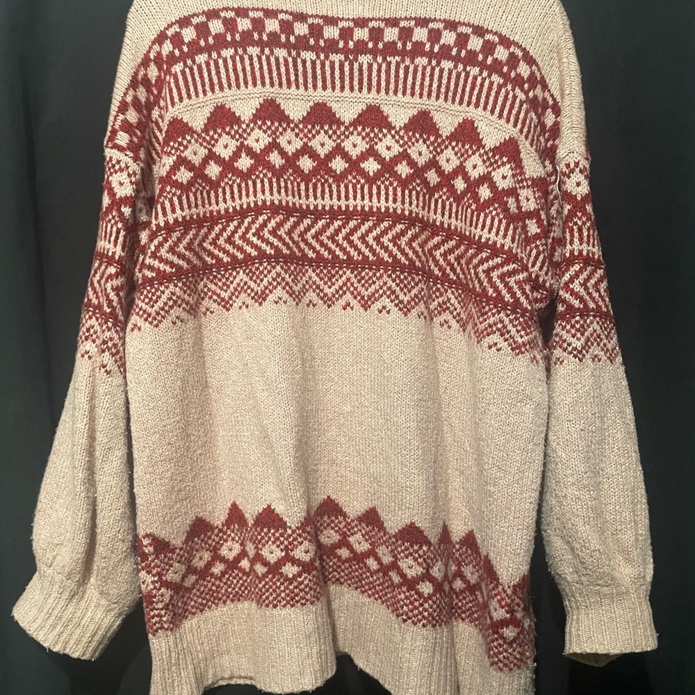 Oversized fairisle sweater - Picture 4 of 6